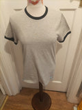 Mens Penguin Size Small Grey Short Sleeved Pyjama Top