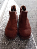 Ladies Brown Fluffy Boots Size 6 Next Free Delivery