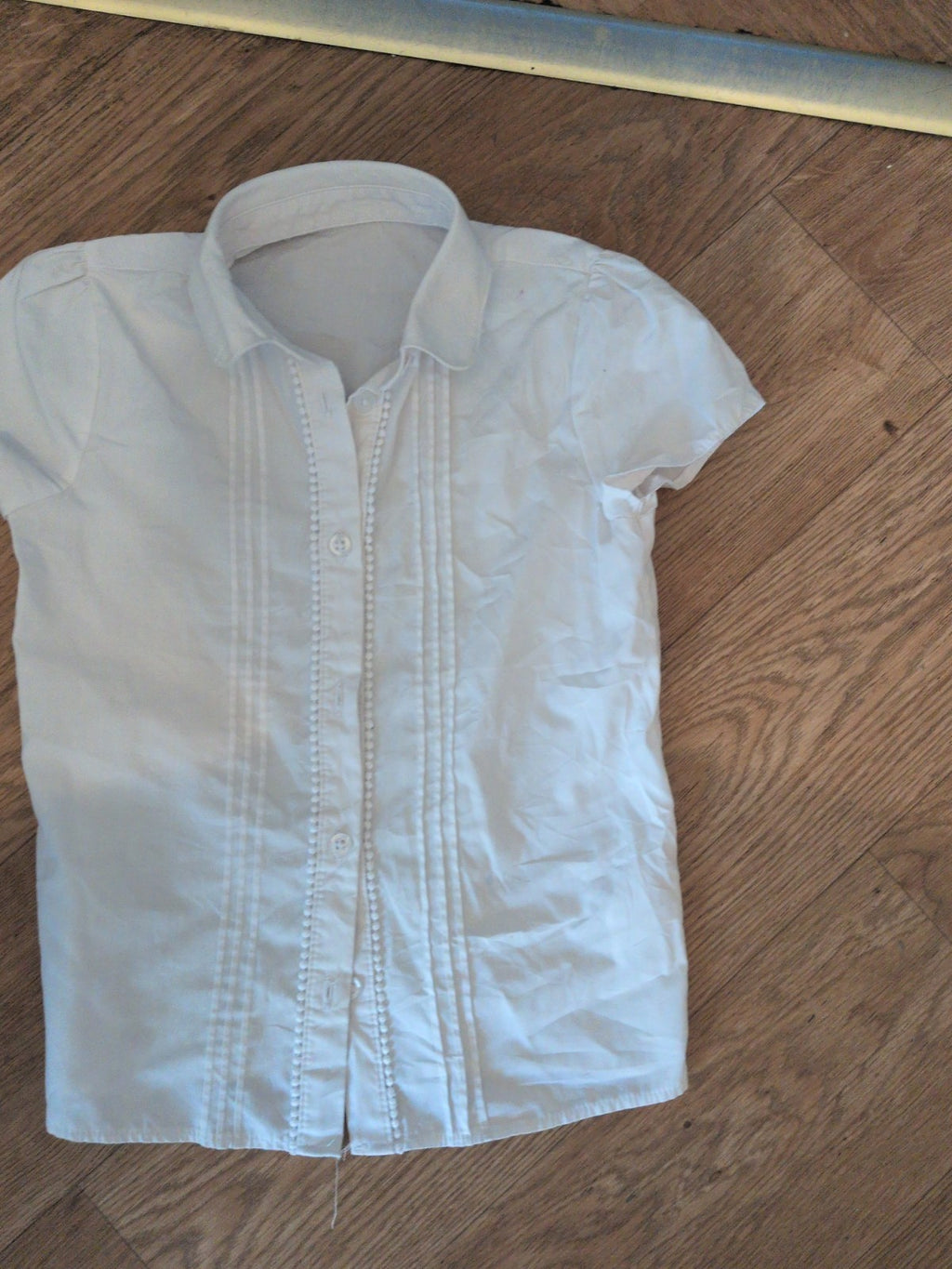 F&F 6-7 Years Short Sleeve Buttoned Girls Top