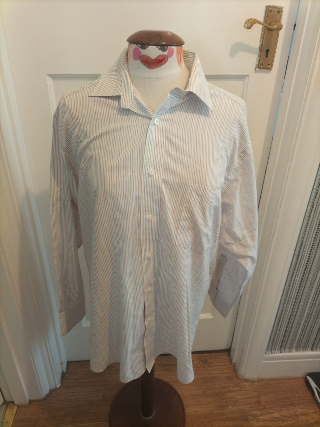 Mens Van Heusen 16" Non Iron Striped Shirt