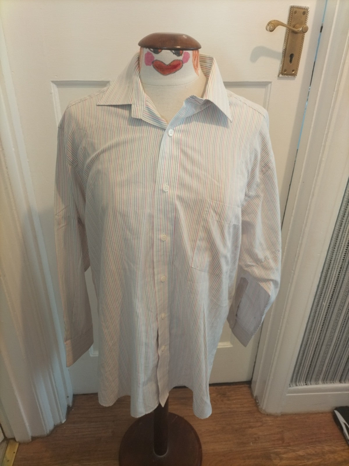 Mens Van Heusen 16" Non Iron Striped Shirt