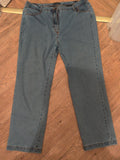 Ladies Bonmarche Size 18 Straight Leg Blue Elasticated Jeans