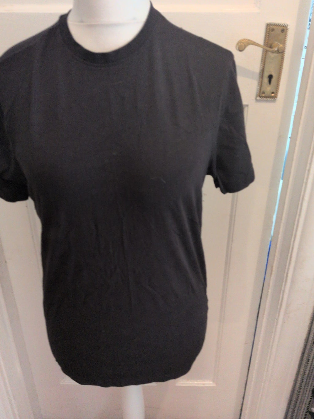 Primark Slim Fit Medium Black With Stretch Short Sleeve T-shirt