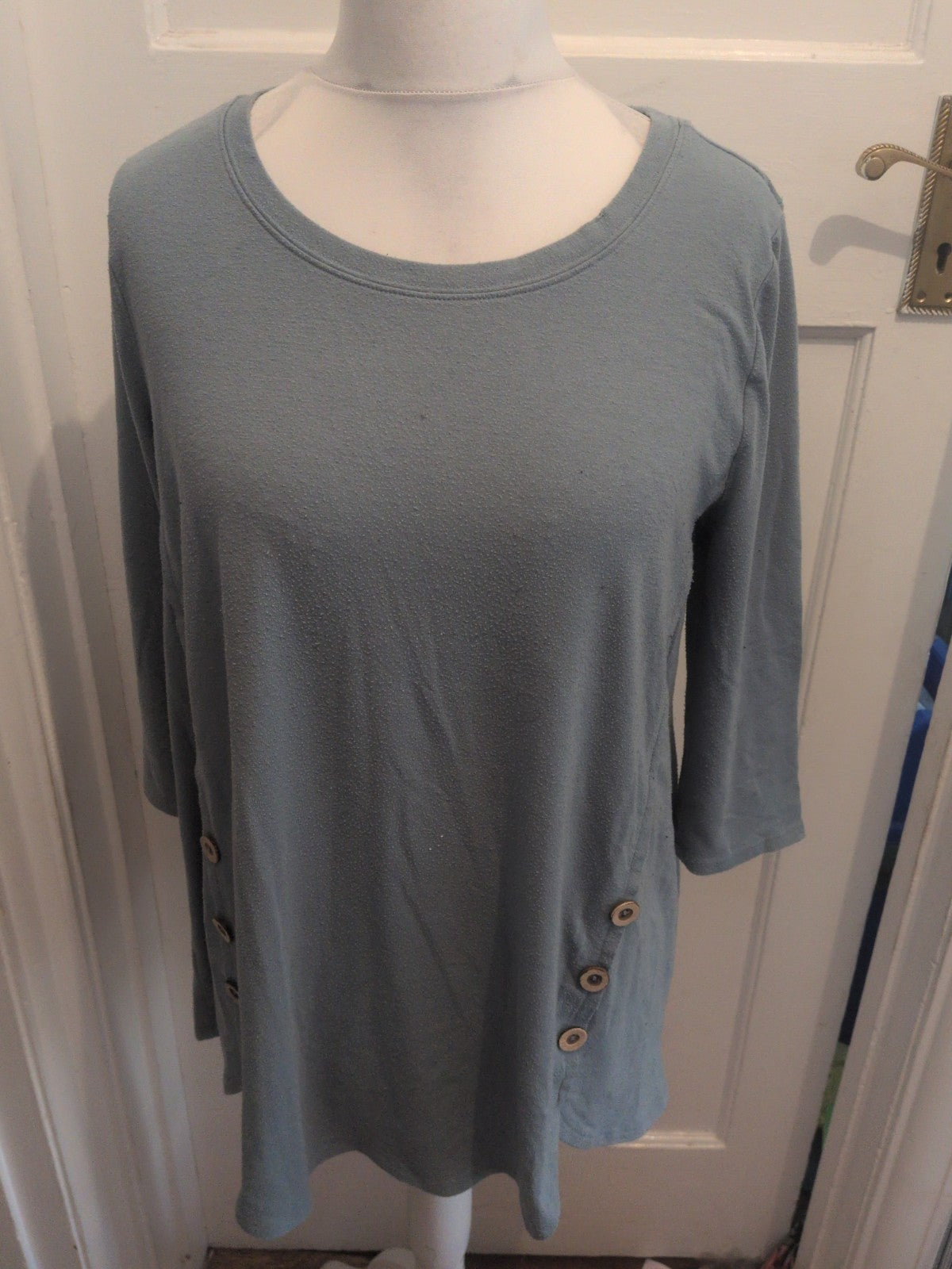 Zenana XL Blue 3/4 Sleeve T-shirt