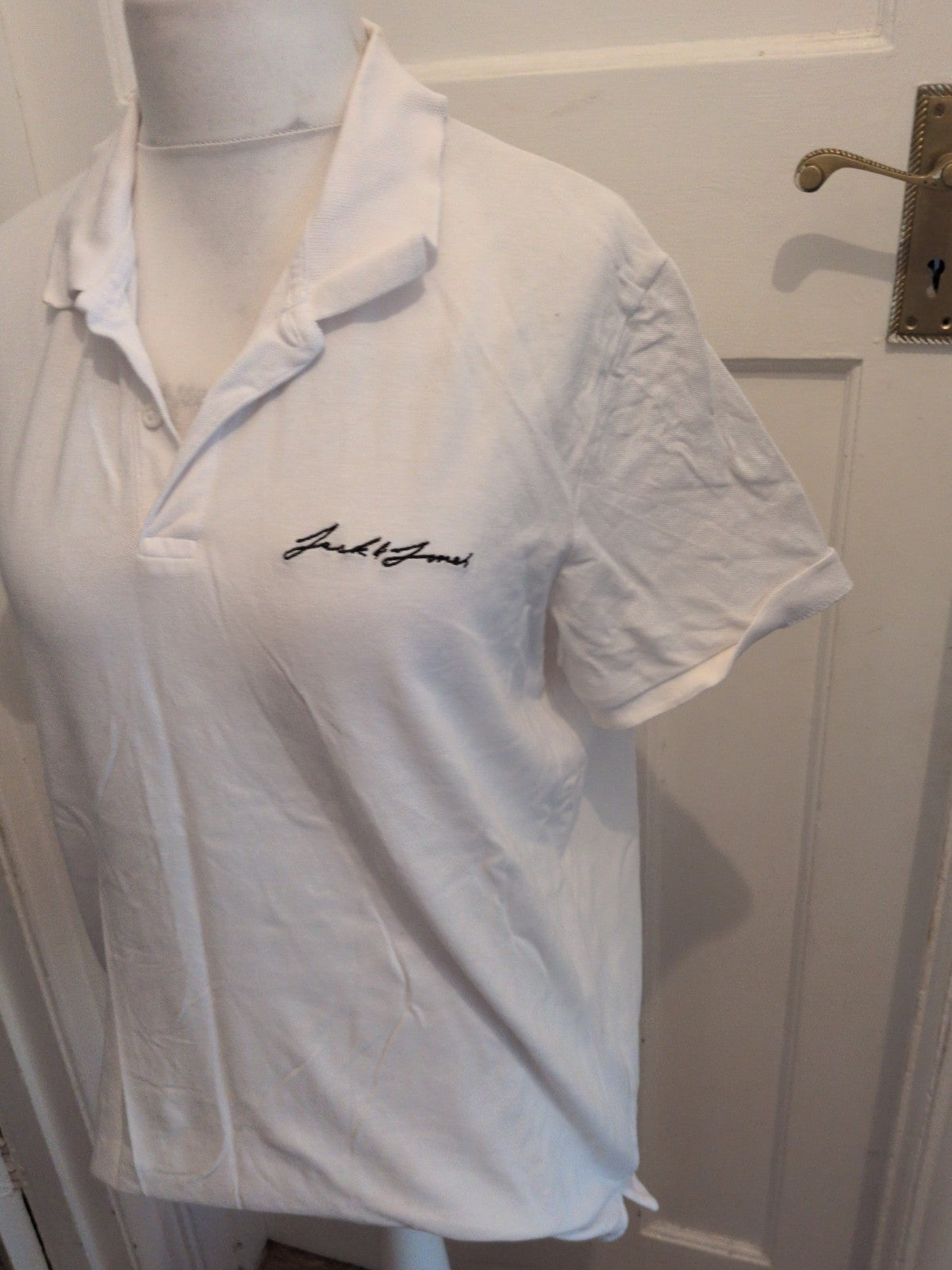 Jack Jones Original XL White Short Sleeve Polo