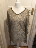 Ladies F&F Size Medium Crocodile Sheer See Through Over Dress
