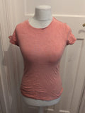 Primark 10/12 Stretch Crew Pink Short Sleeve T-shirt