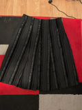 Ladies Brandtex Size 14 Black Patterned Lined Long Flare Skirt