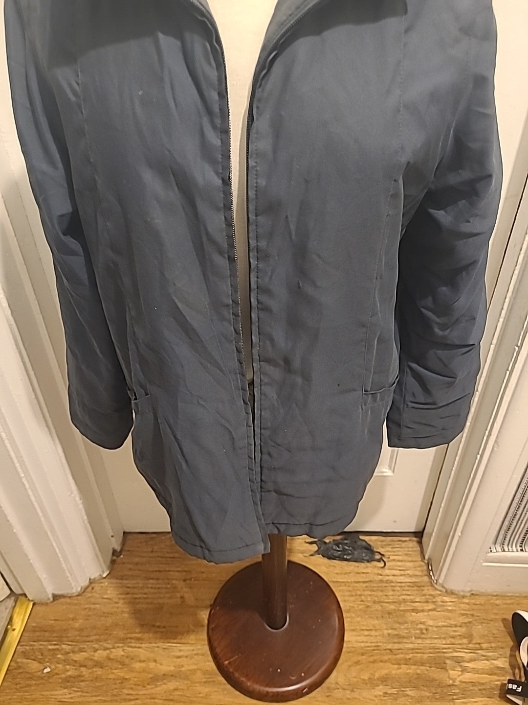 Ladies EWM Size 14 Charcoal Lined Zip Through Jacket