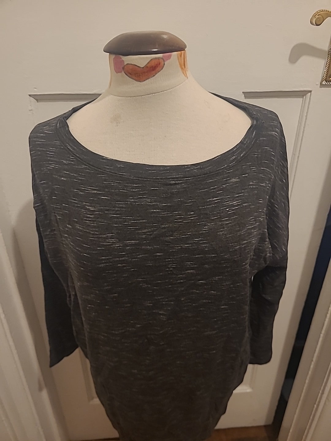 Ladies Lou & Grey Size XS Grey Fleck Long Sleeved Tshirt