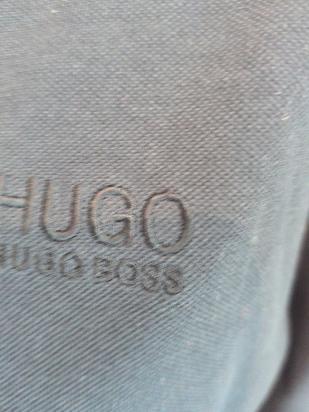 Hugo Boss XL Dark Teal Long Sleeve Polo Shirt