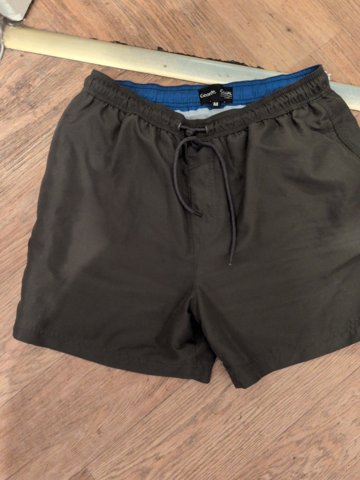 George Medium Dark Green Mesh Lined Swim Shorts
