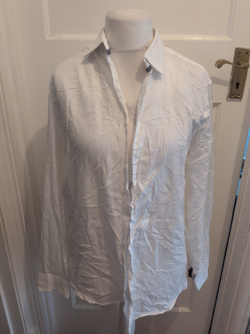 Next Signature 16.5 Cotton White Long Sleeve Shirt