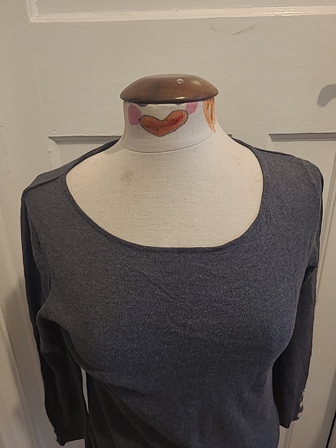 Ladies Next Size 10 Grey Knitwear Long Sleeved