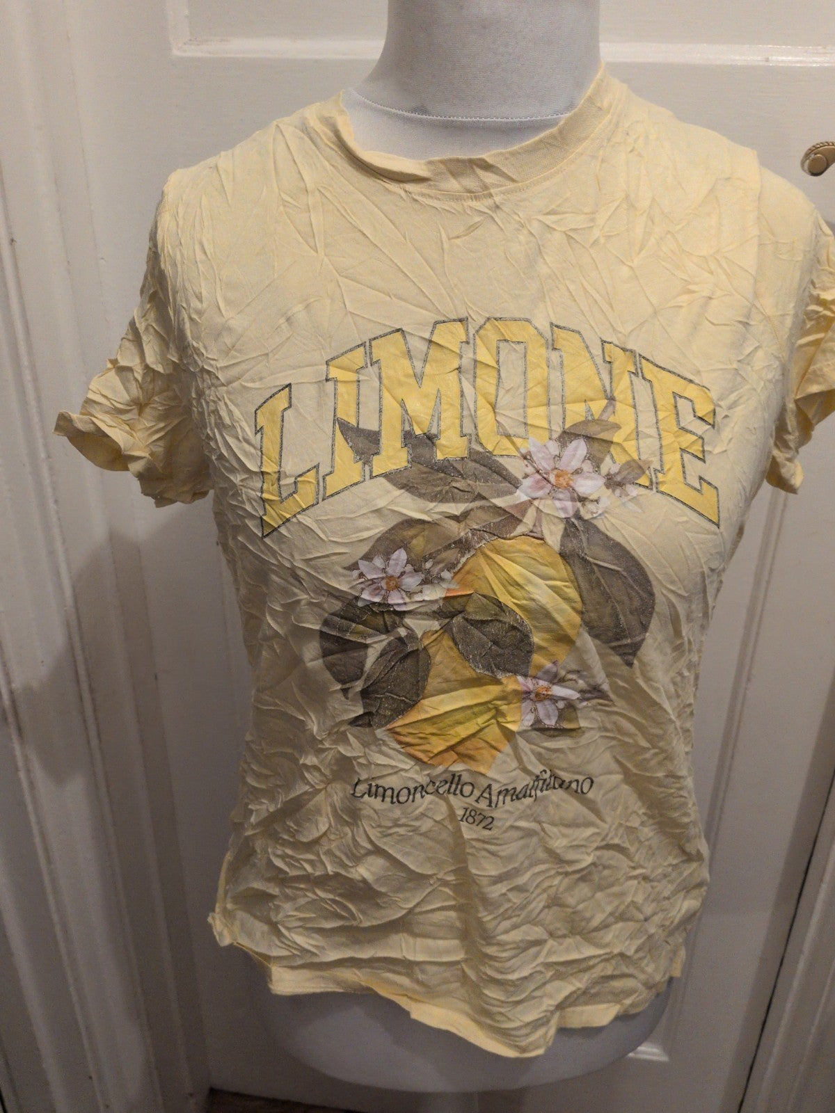 New Look 14 Yellow Printed Short Sleeve T-shirt