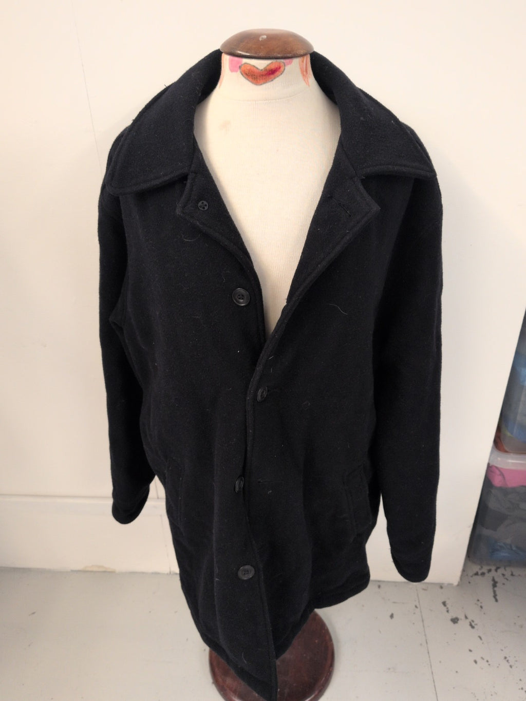 Gap Medium Black Buttoned Coat