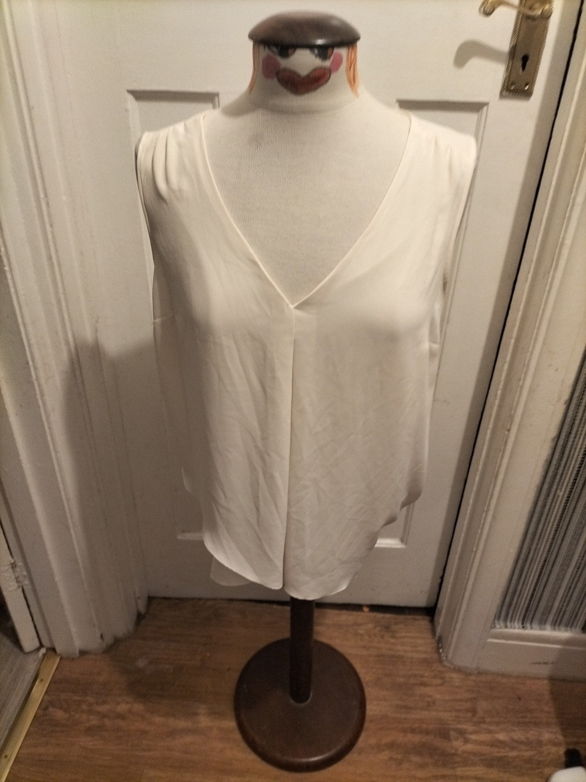 Ladies Next Size 14 Ivory Sleeveless Blouse