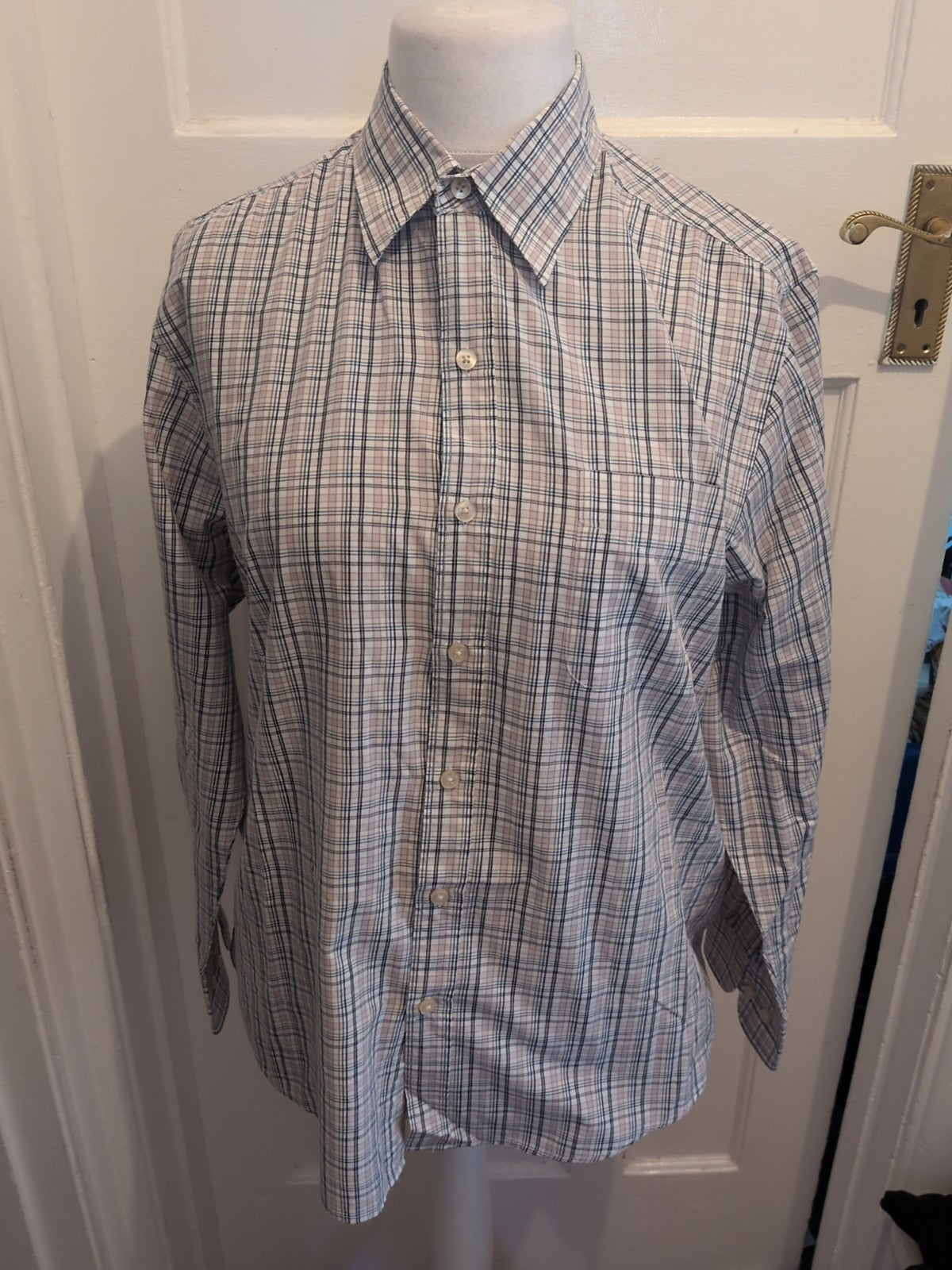 TU Medium Multicoloured Check Long Sleeve Shirt