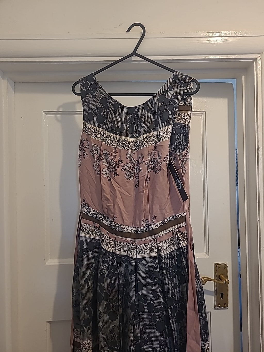 Ladies Blue Chameleon Size Medium Sleeveless Dress