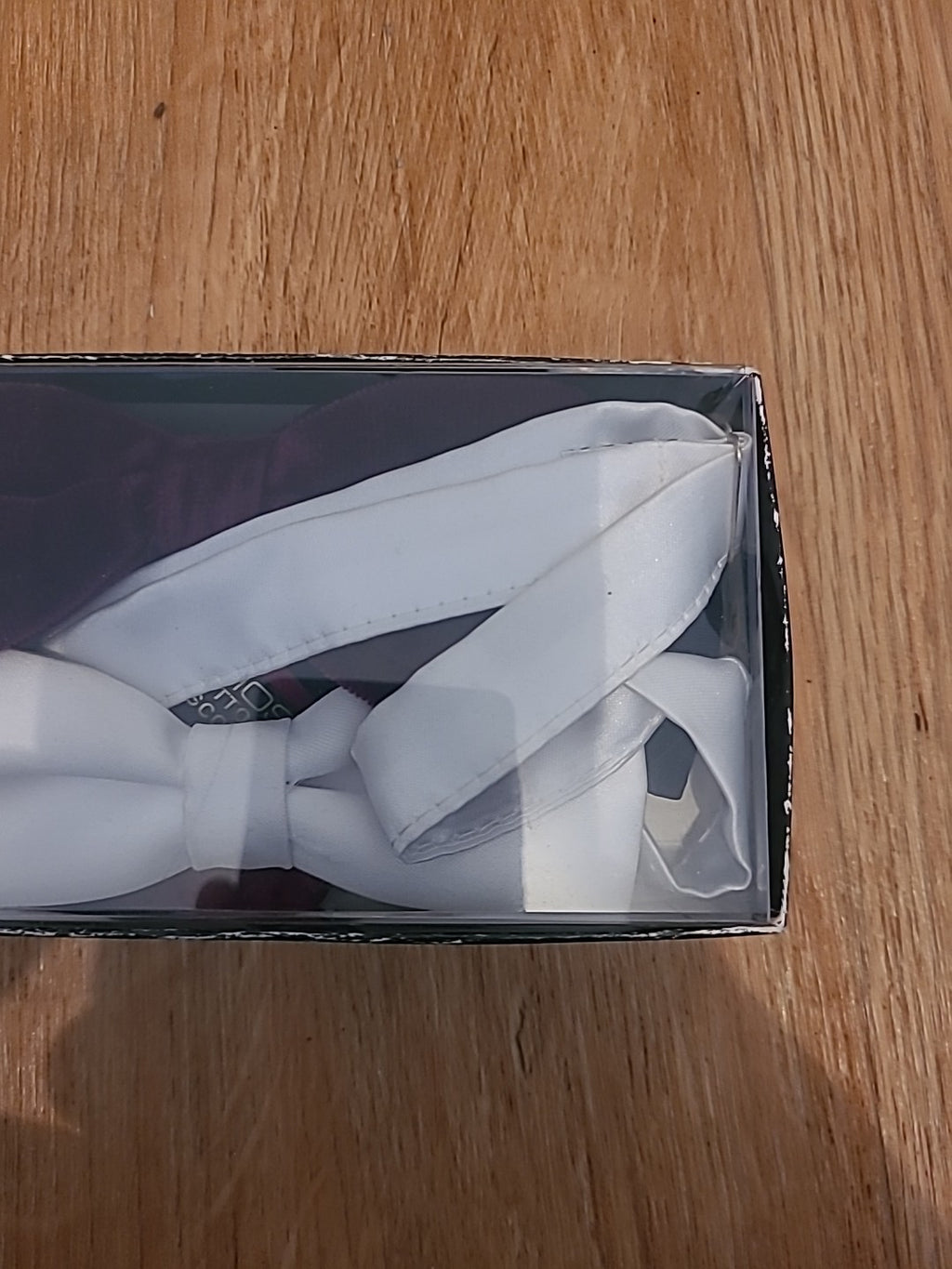 Mens Set Of 3 Bow Ties (Purple,Black,White)