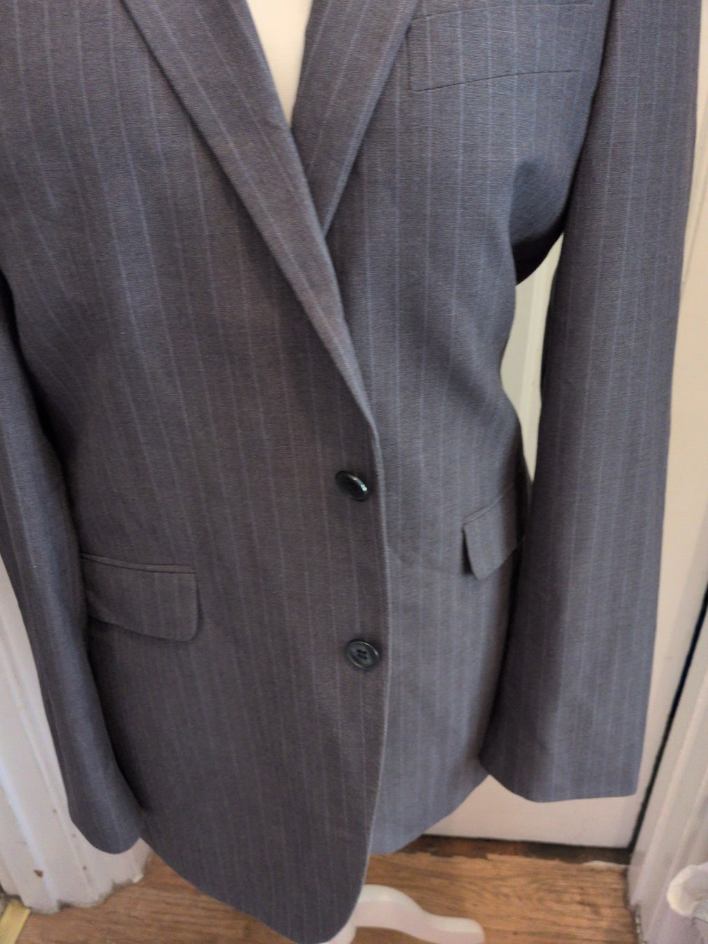 Burton Tailored 40L Grey Pinstripe Suit Jacket