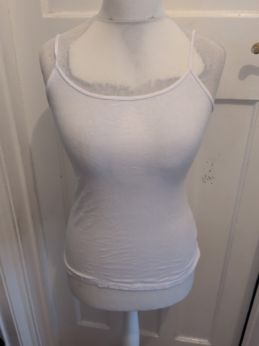 Primark Medium 12-14 White Stretch Cami