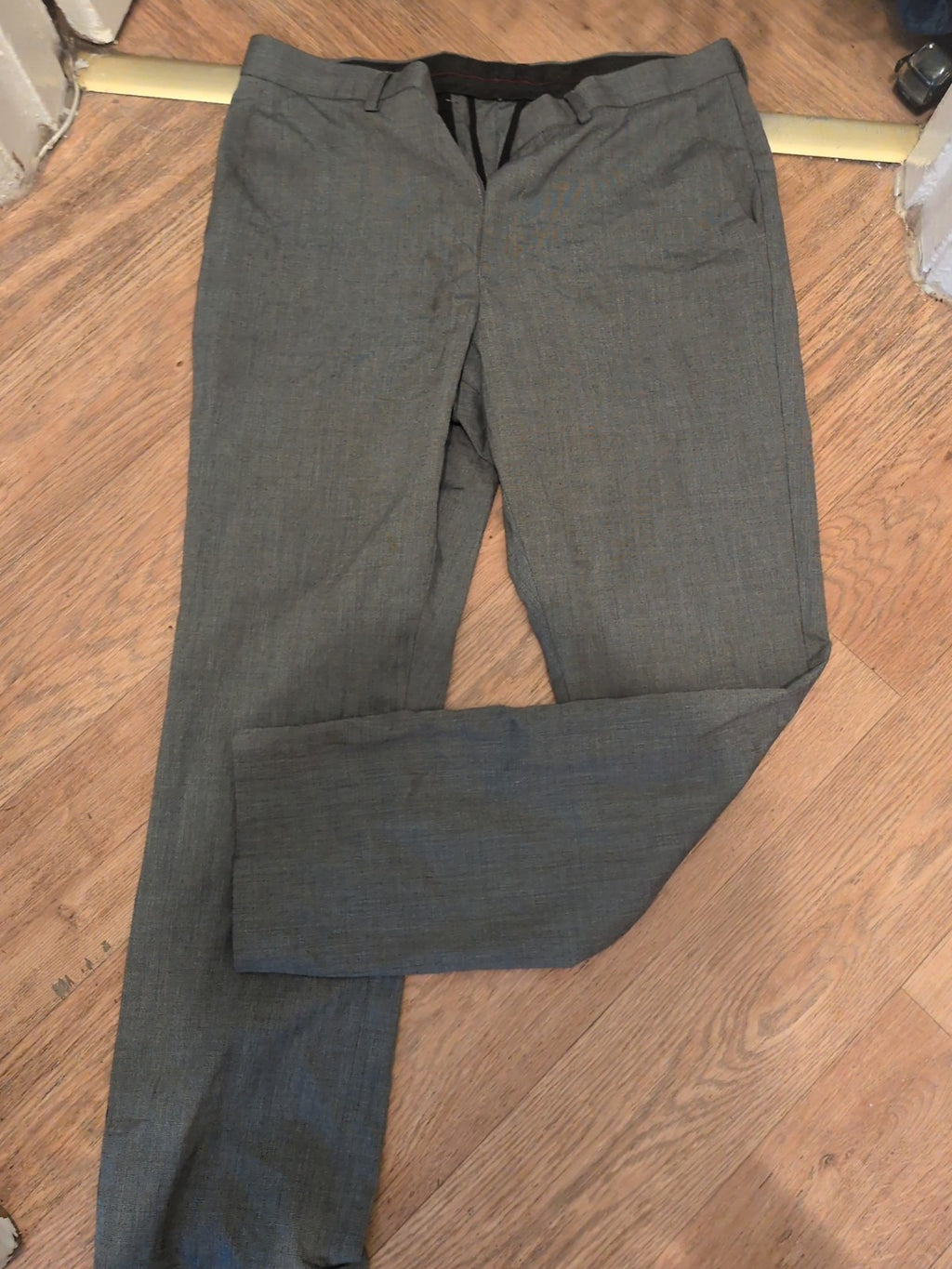 Debenhams 34R Grey Smart Trousers