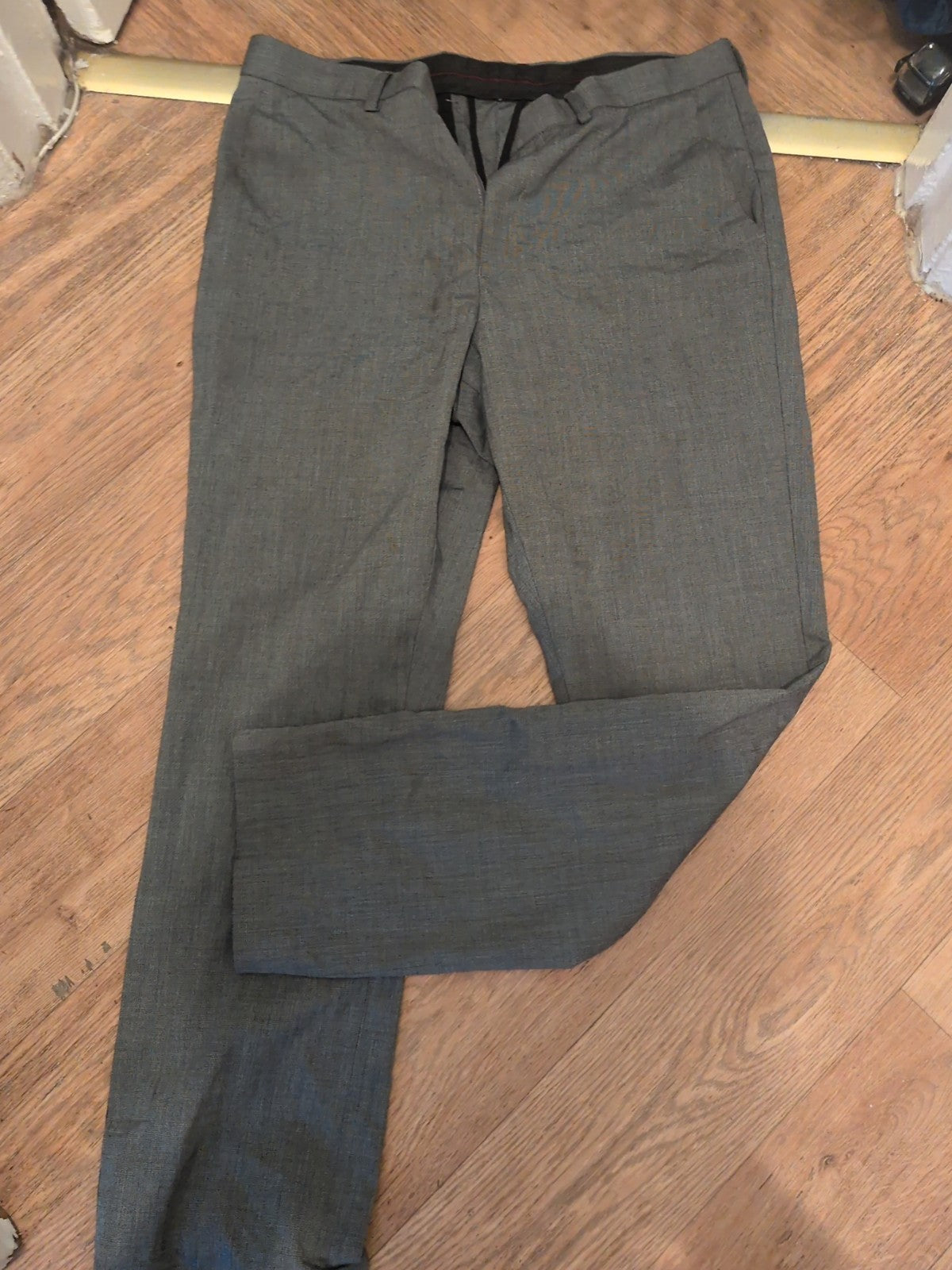Debenhams 34R Grey Smart Trousers