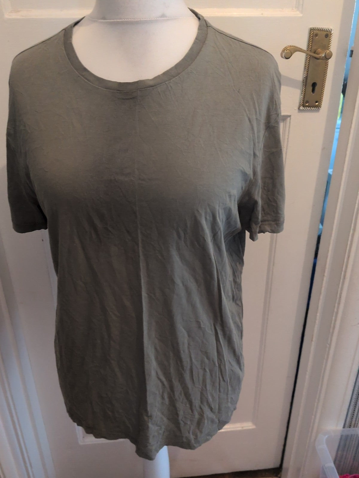 Topman Slim Fit Khaki Short Sleeve T-shirt