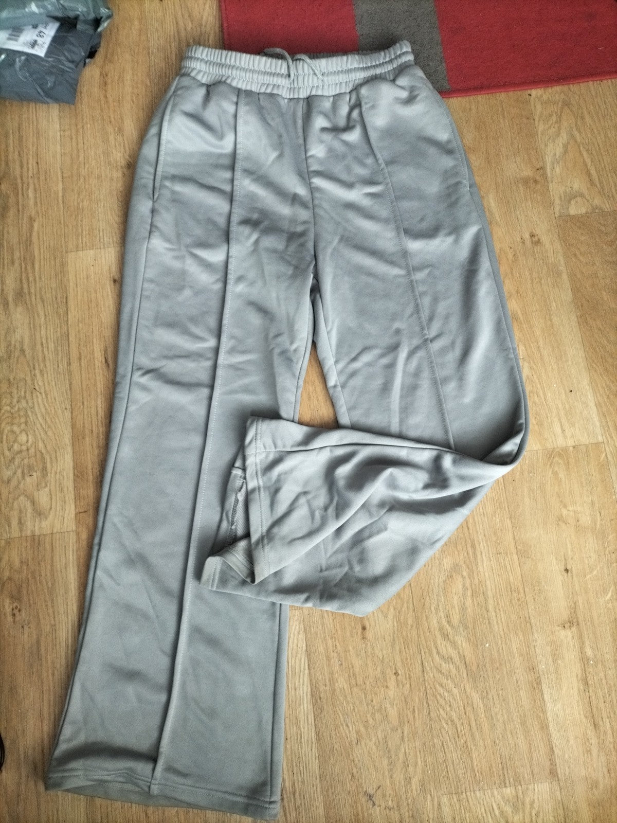 Ladies Size Large Grey Marl Elasticated Joggers