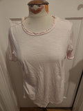 Ladies Crew Clothing Size 10 Pale Pink Short Sleeved Tshirt
