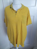 Mens Rhino Work Size 2XL Yellow Short Sleeved Polo