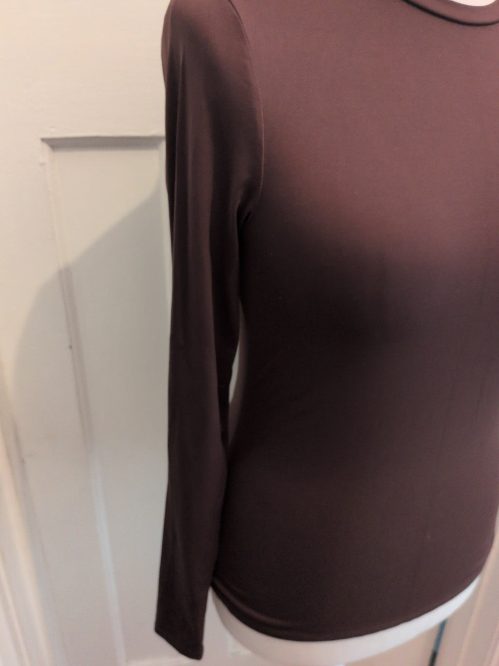 Primark Medium Brown Long Sleeve With Thumb Hole T-shirt