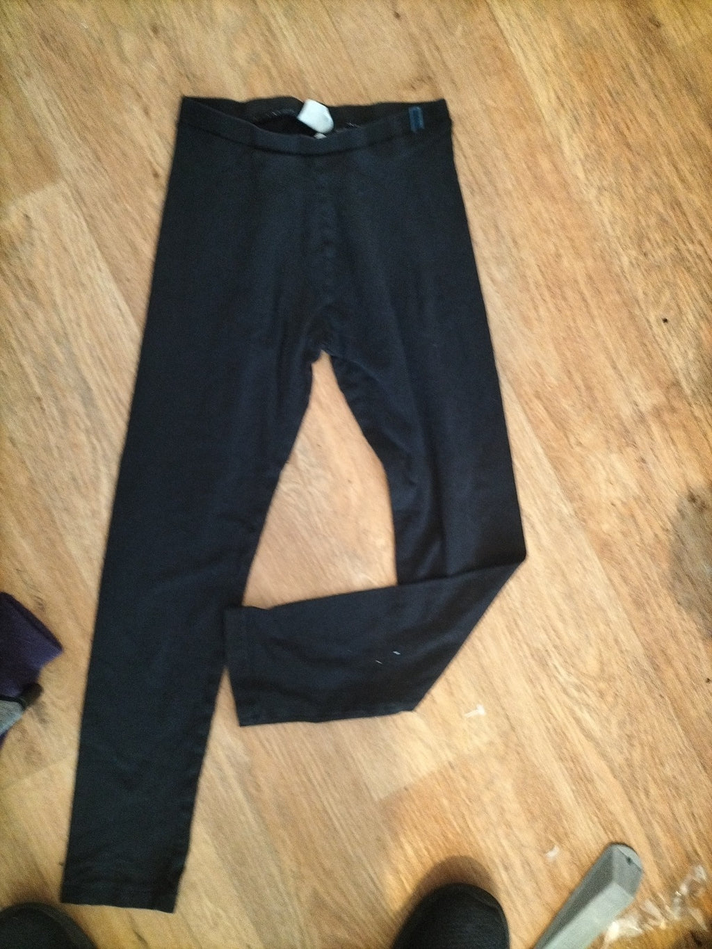 Girls Zara Age 11-12 Years Black Leggings