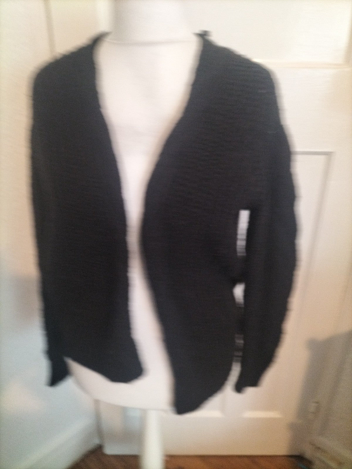 Ladies Primark Size 10-12 Black Knitted Cardigan