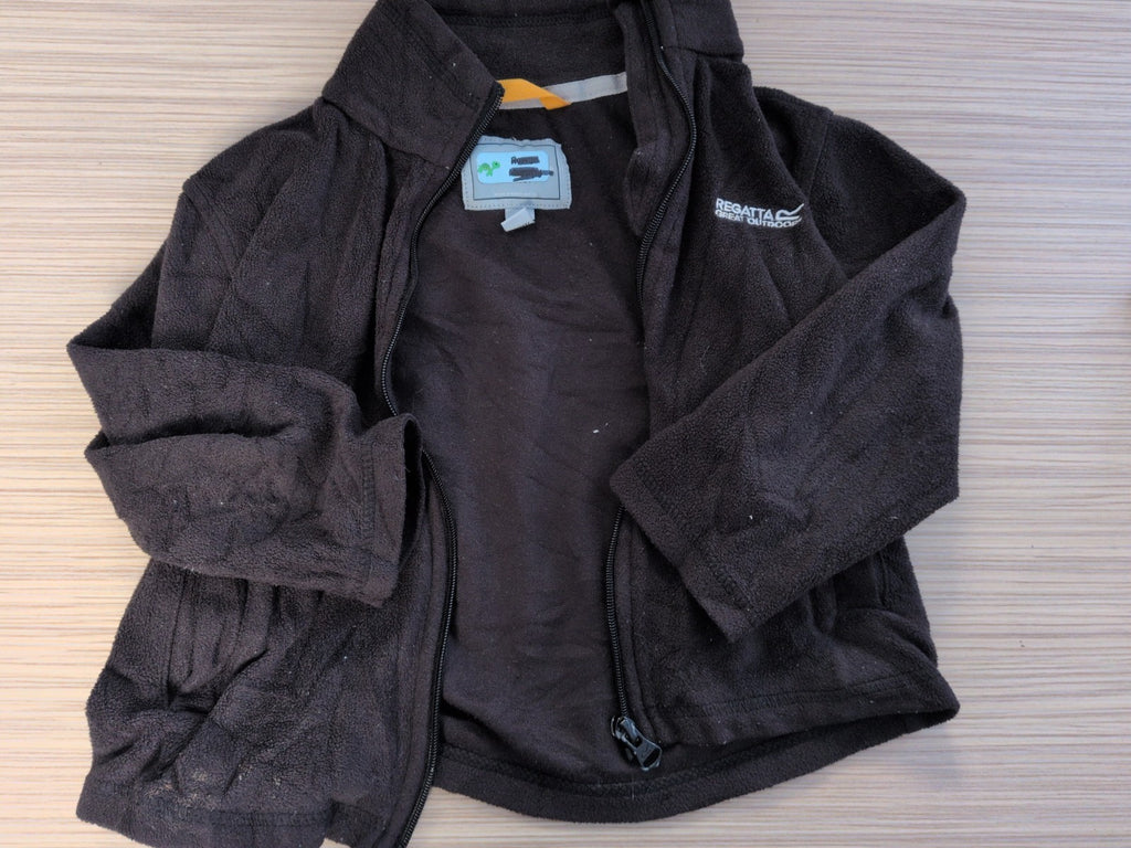 Regatta 3-4 Years Black Full Zip Jacket