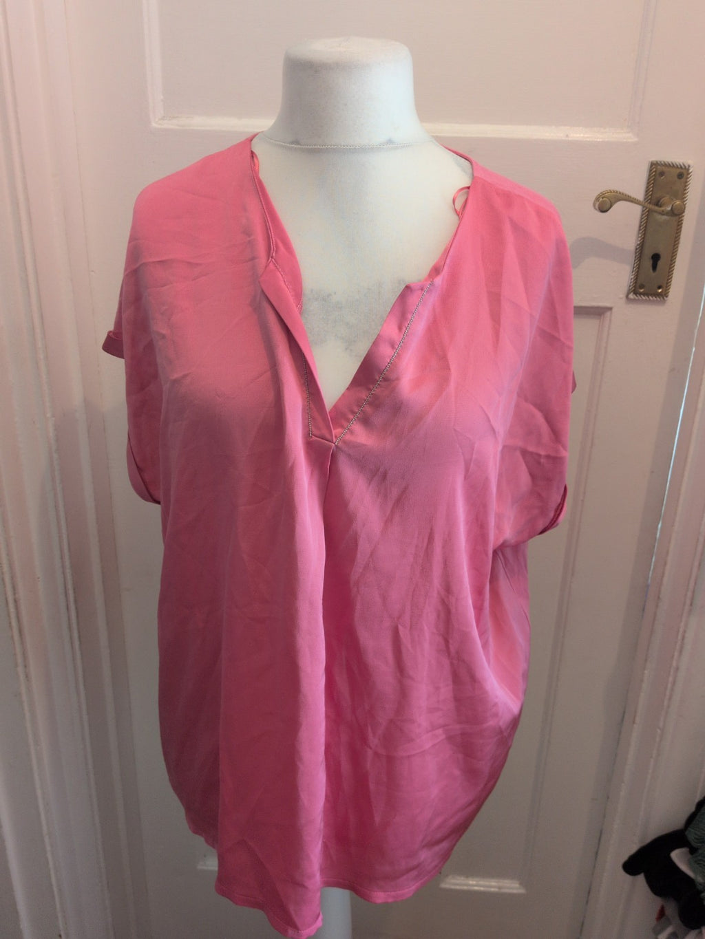 Bonita 2XL Pink Short Sleeve T-shirt Blouse
