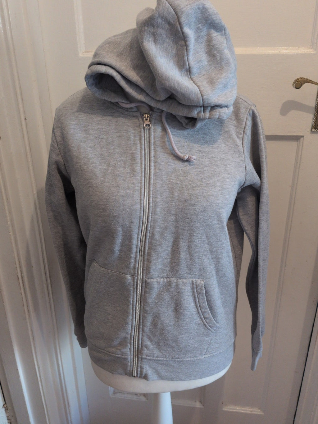 Ladies Primark Size Medium Grey Full Zip Hoodie