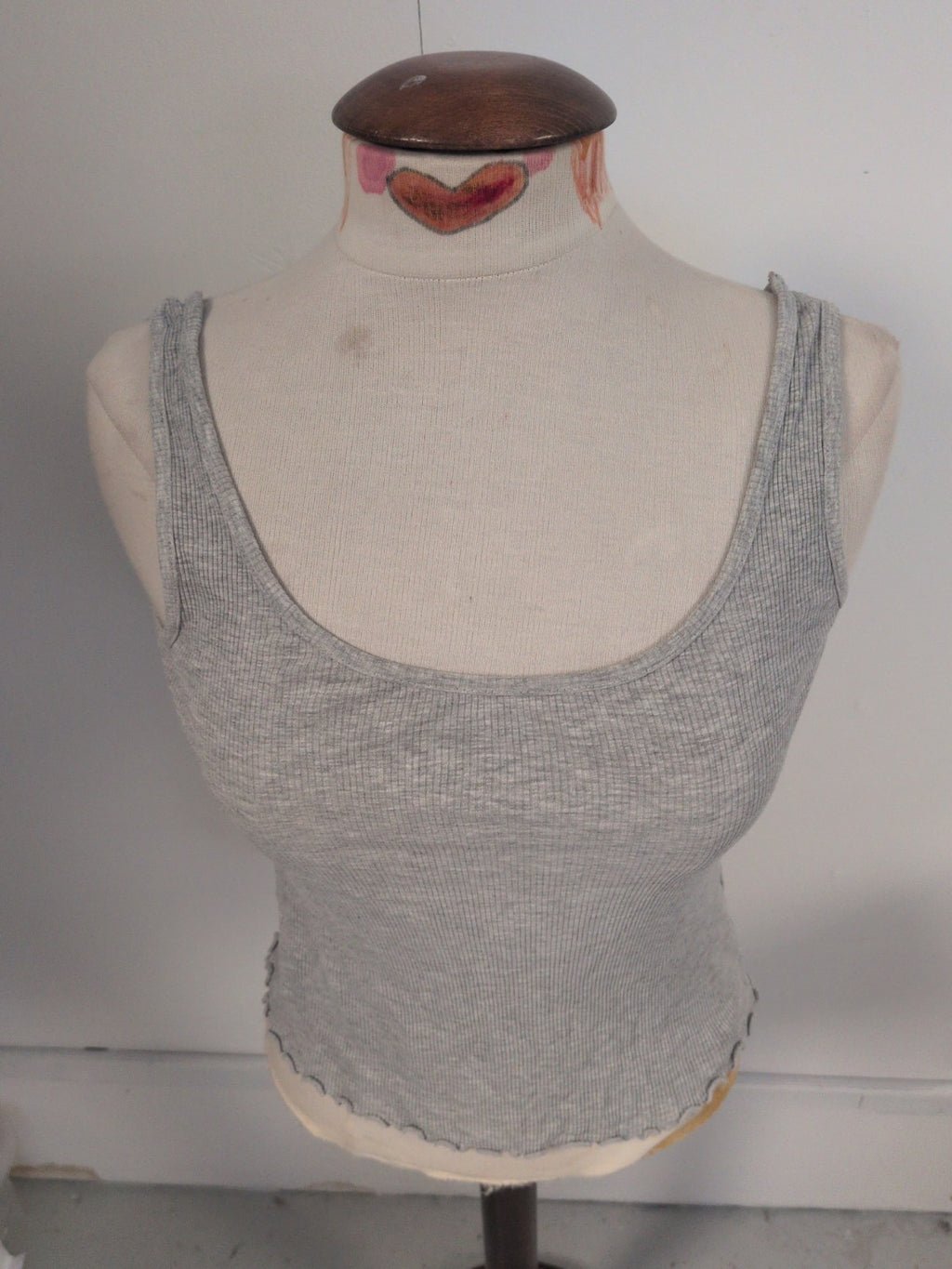 New Look 12 Grey Sleeveless Pyjama Top