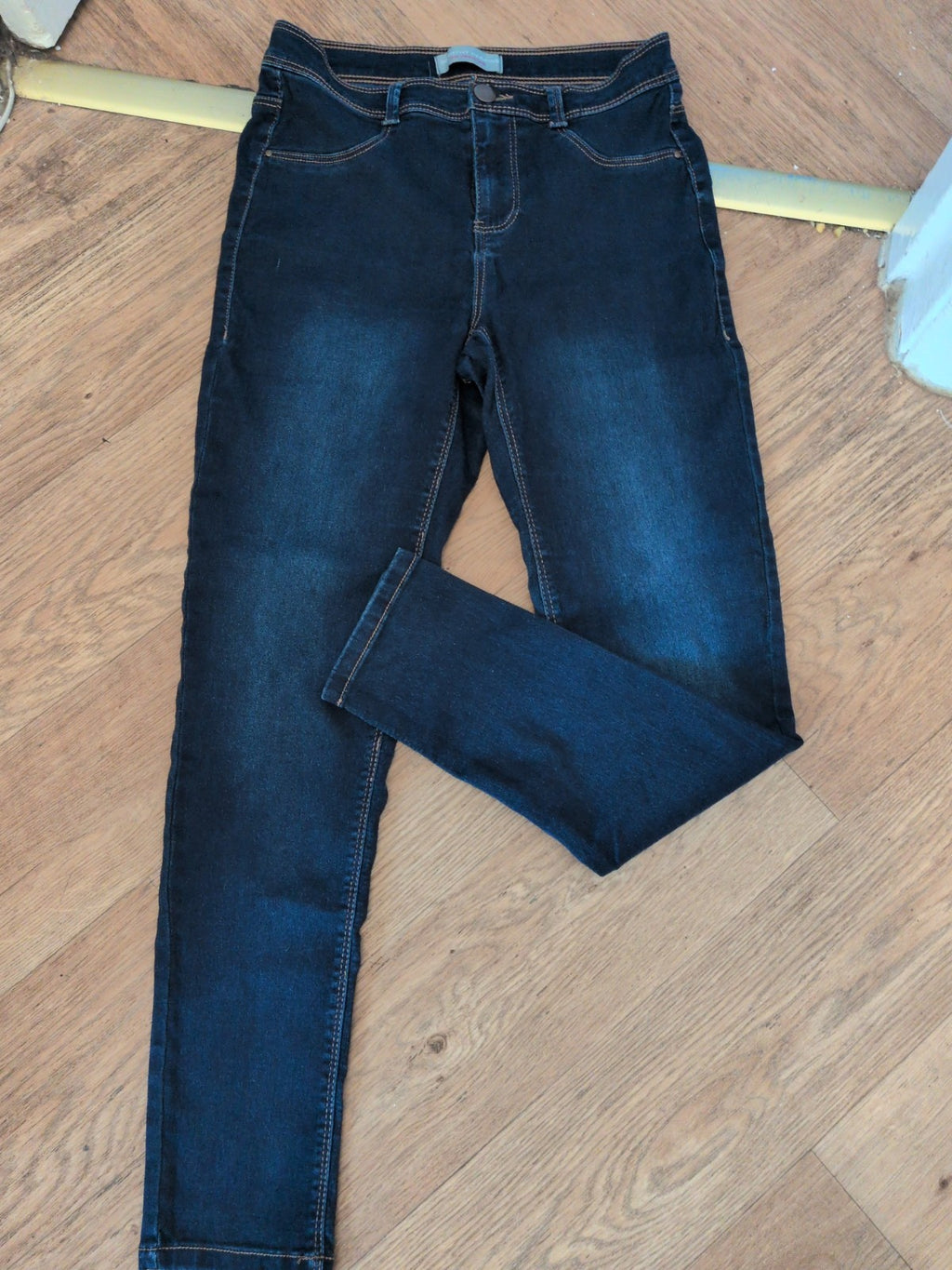 Ladies Dorothy Perkins Size 10 Dark Blue Skinny Soft Jeans