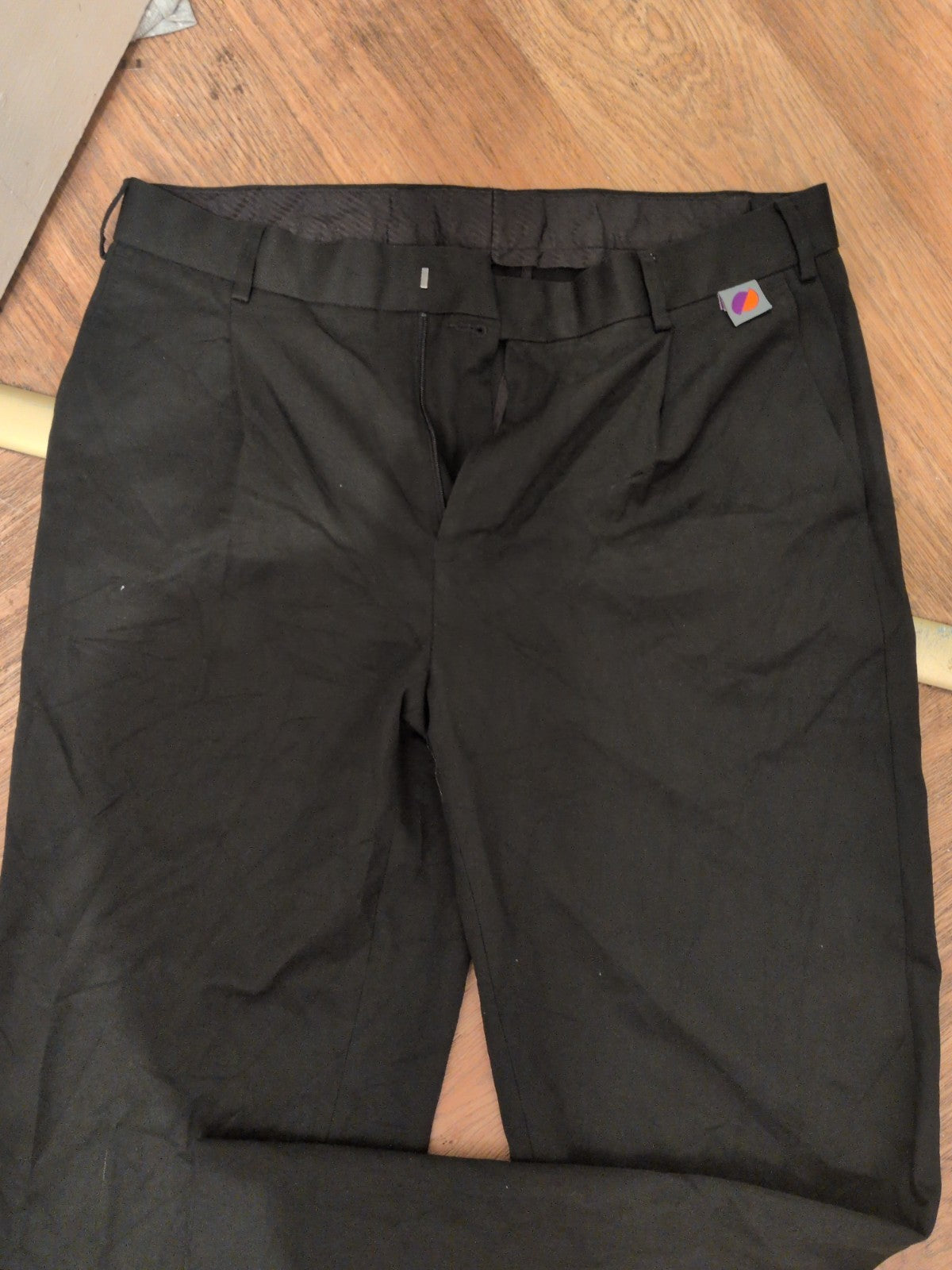 Mens Brook Taverner 34R Black Smartwear Trousers