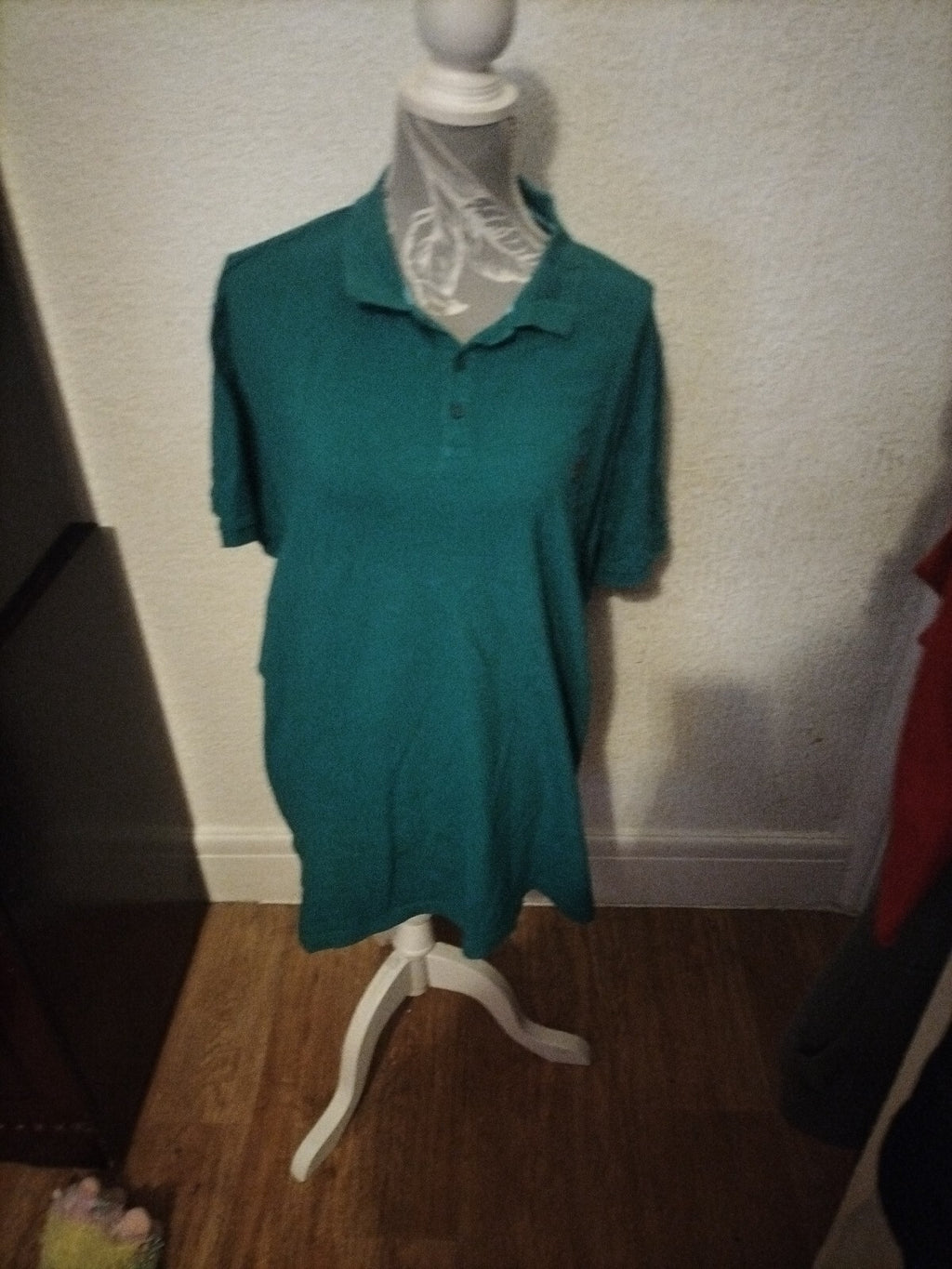 Mens Easy 3xl Slim Fit Green Polo