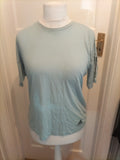 Ladies Adidas Size 8-10 Blue Short Sleeved Tshirt