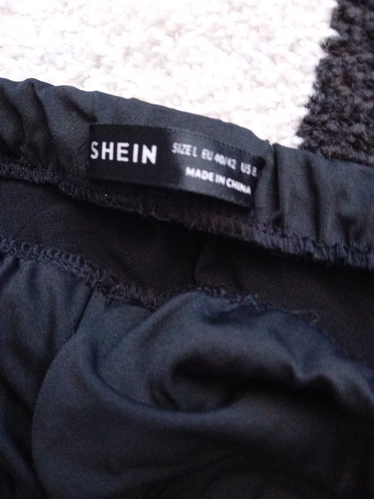 Ladies Long Black Skirt With Mini Insert Size Large [12-14] Free Delivery
