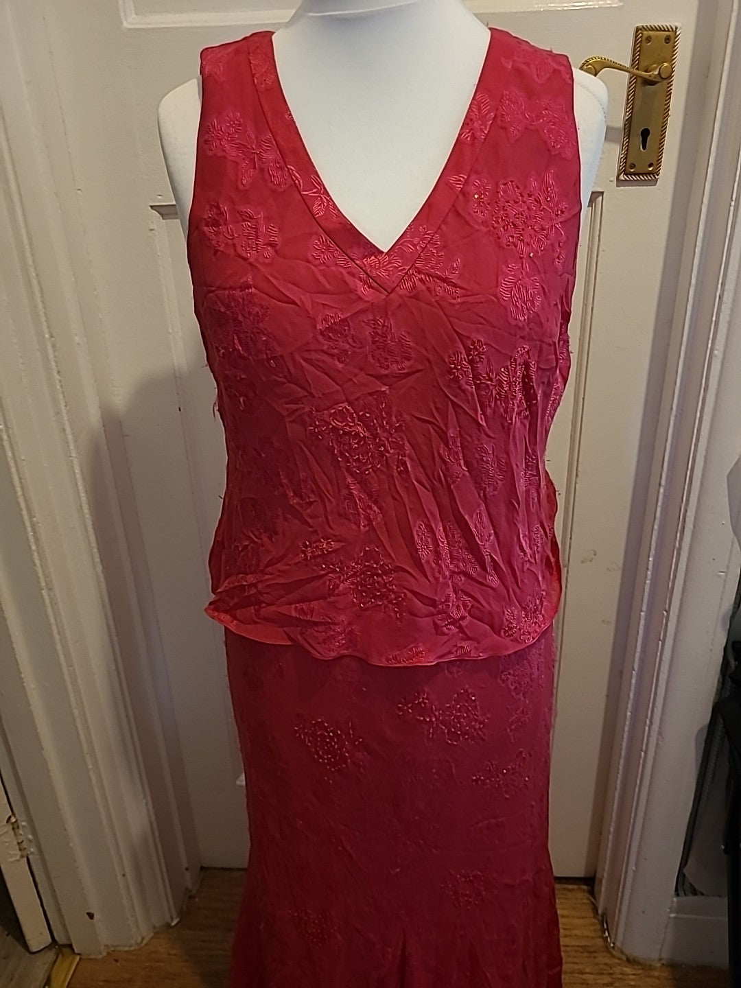 Ladies CC Size 16 Pink Lined Sleeveless Nighty
