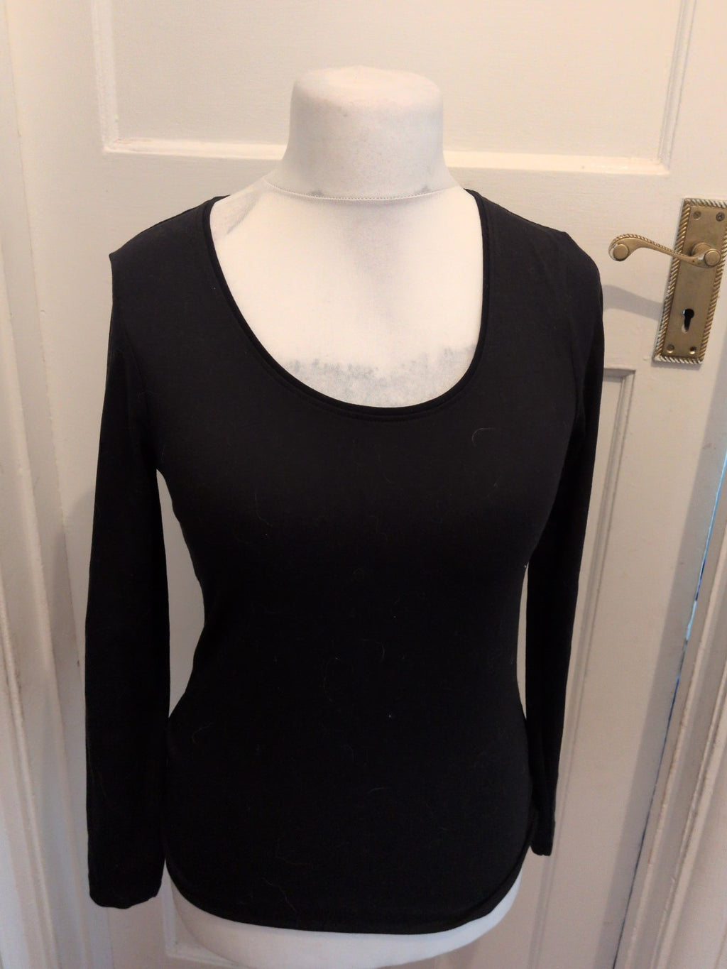George 10 Long Sleeve Black T-shirt