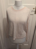 Primark 6-8 Stone Criss Cross Long Sleeve Blouse