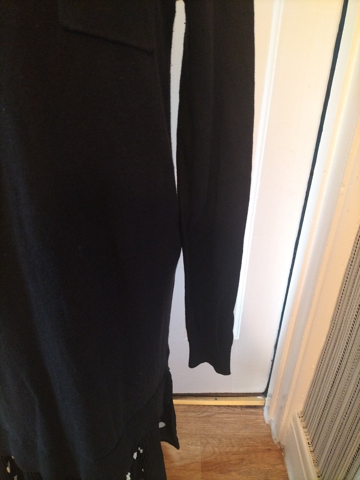 Ladies Next Size 10 Black Long Sleeved Dress