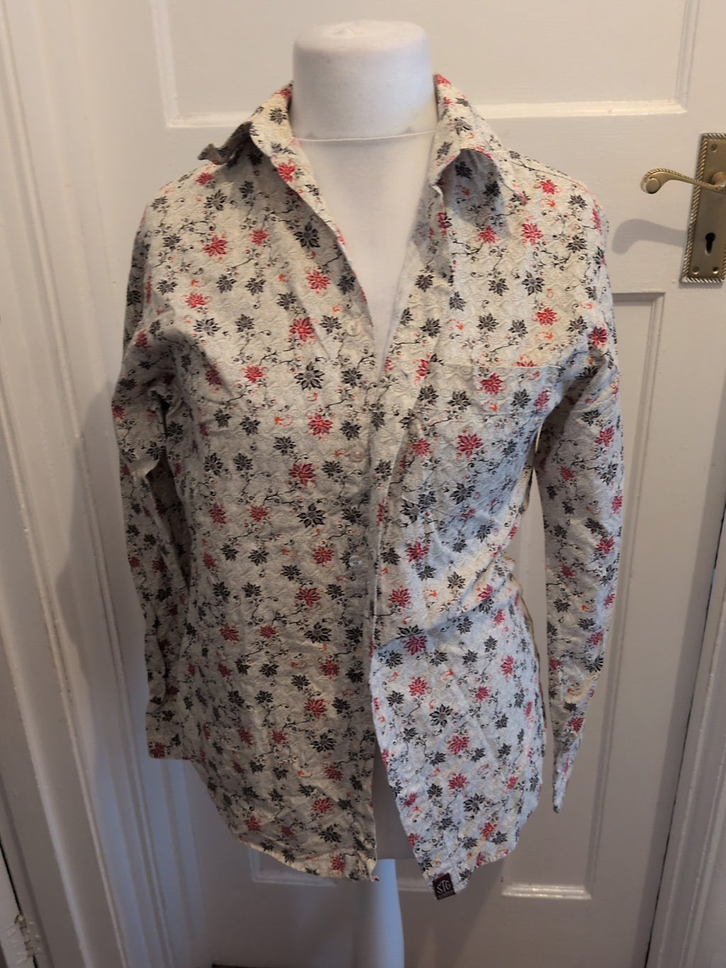 St George By Duffer Long Sleeve Multicoloured Shirt Small