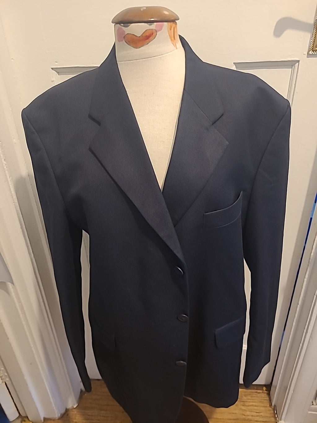 Mens Lincroft Size 44r Black Long Sleeve Padded Blazer